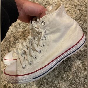 Converse high tops white mens size 9